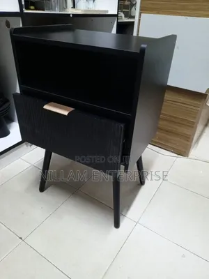White Nightstand,Modern Bedside Table