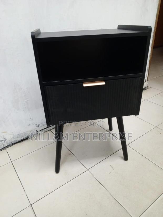White Nightstand,Modern Bedside Table - thumbnail 4