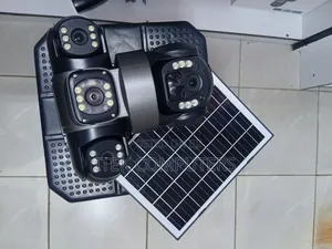 Triple Lens Solar CCTV Camera With 360° PTZ for Outdoor Security