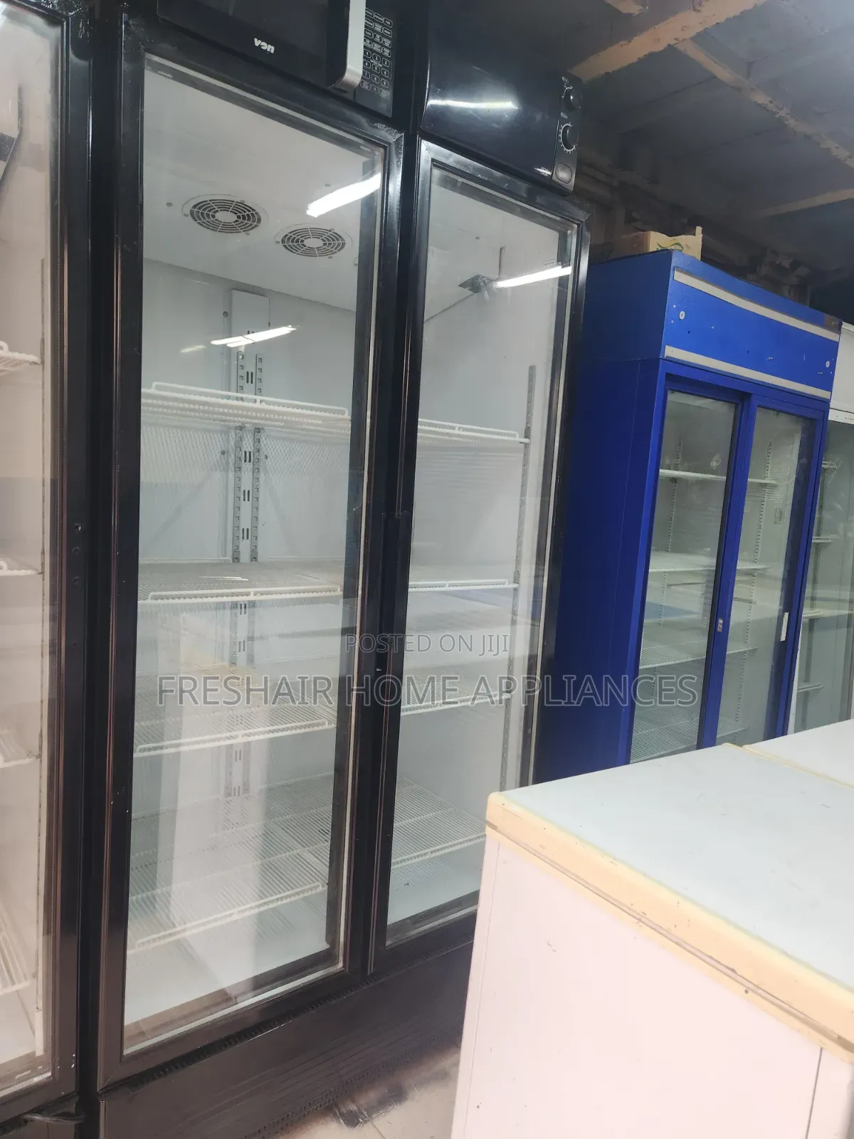 Black Unique Cooler Display Fridge B100 L