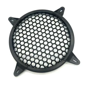12-Inch Black Plastic Mesh Audio Speaker Protective Cover Grille With