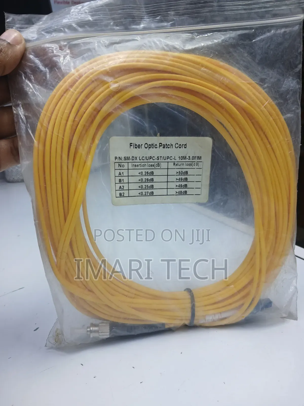 Fiber Optic LC to ST 10m Patch Chord