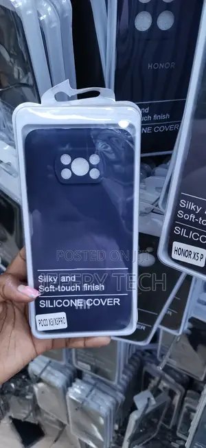 Dark Blue (Navy) Liquid Silicone Soft-Touch Case for Xiaomi Poco X3