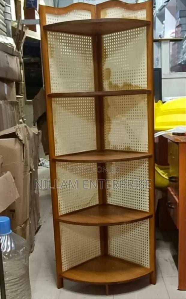 *5-Tier Bamboo Corner Shelf Bookshelf* - thumbnail 2