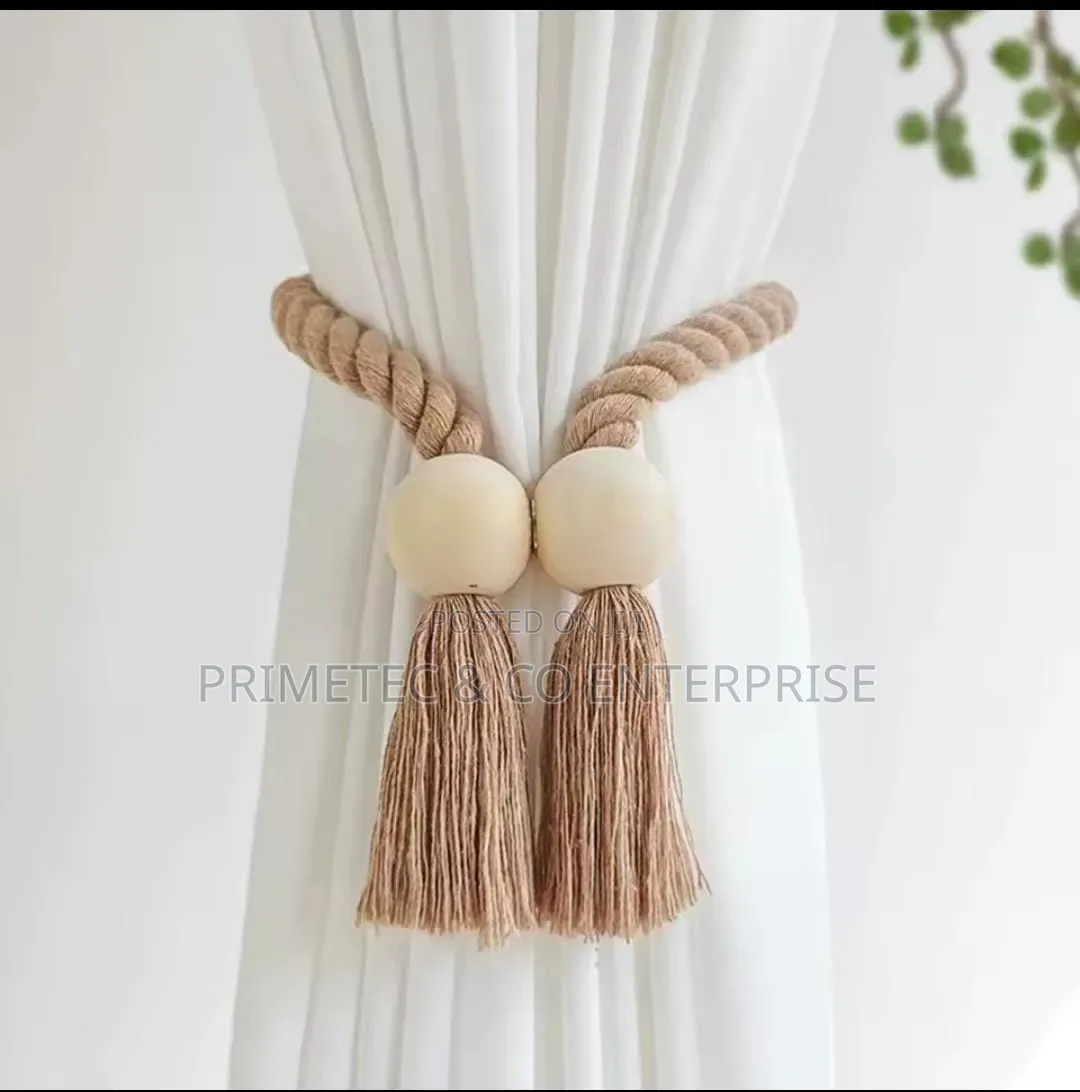 Boho Style Magnetic Curtain Tie Backs 
2pc