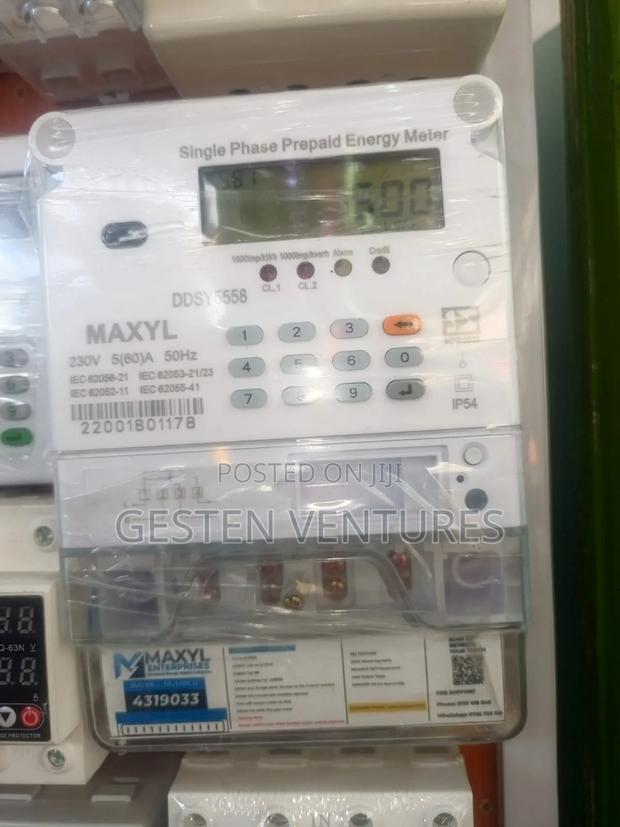 Single Phase Prepaid Energy Token Meter - main view