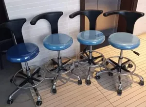 360° Doctor's Revolving Stool With Backrest/ Dental Stool