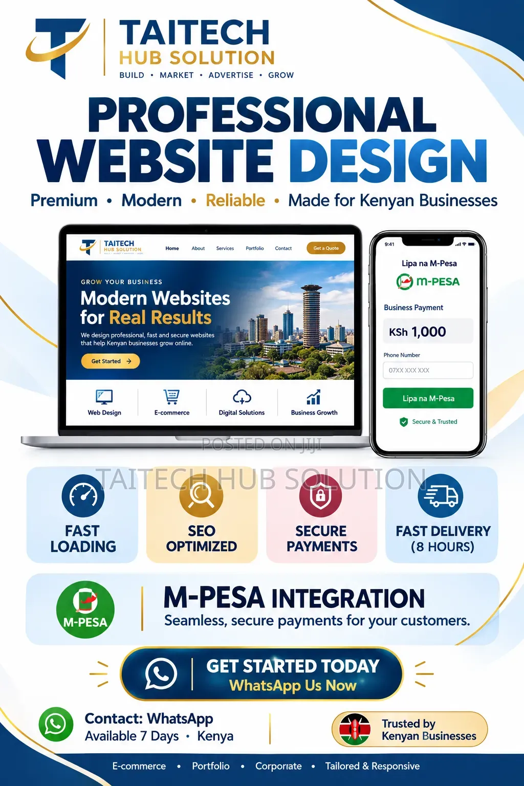 Website Design, Graphic Design, Google Maps & KRA Services