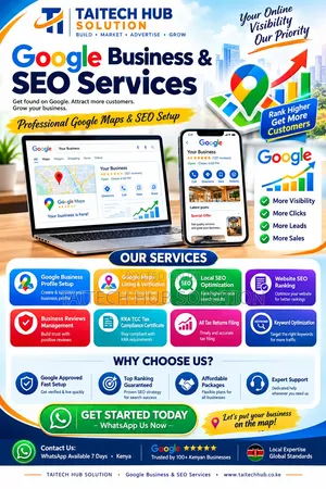 Website Design, Graphic Design, Google Maps & KRA Services