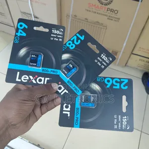 Original Lexar 64gb, 128gb & 256gb SD, V30 Card.