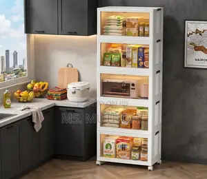 5-Tier Foldable Kitchen Storage Unit