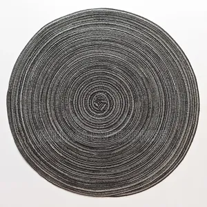 6pcs Elegant Round Woven Placemats