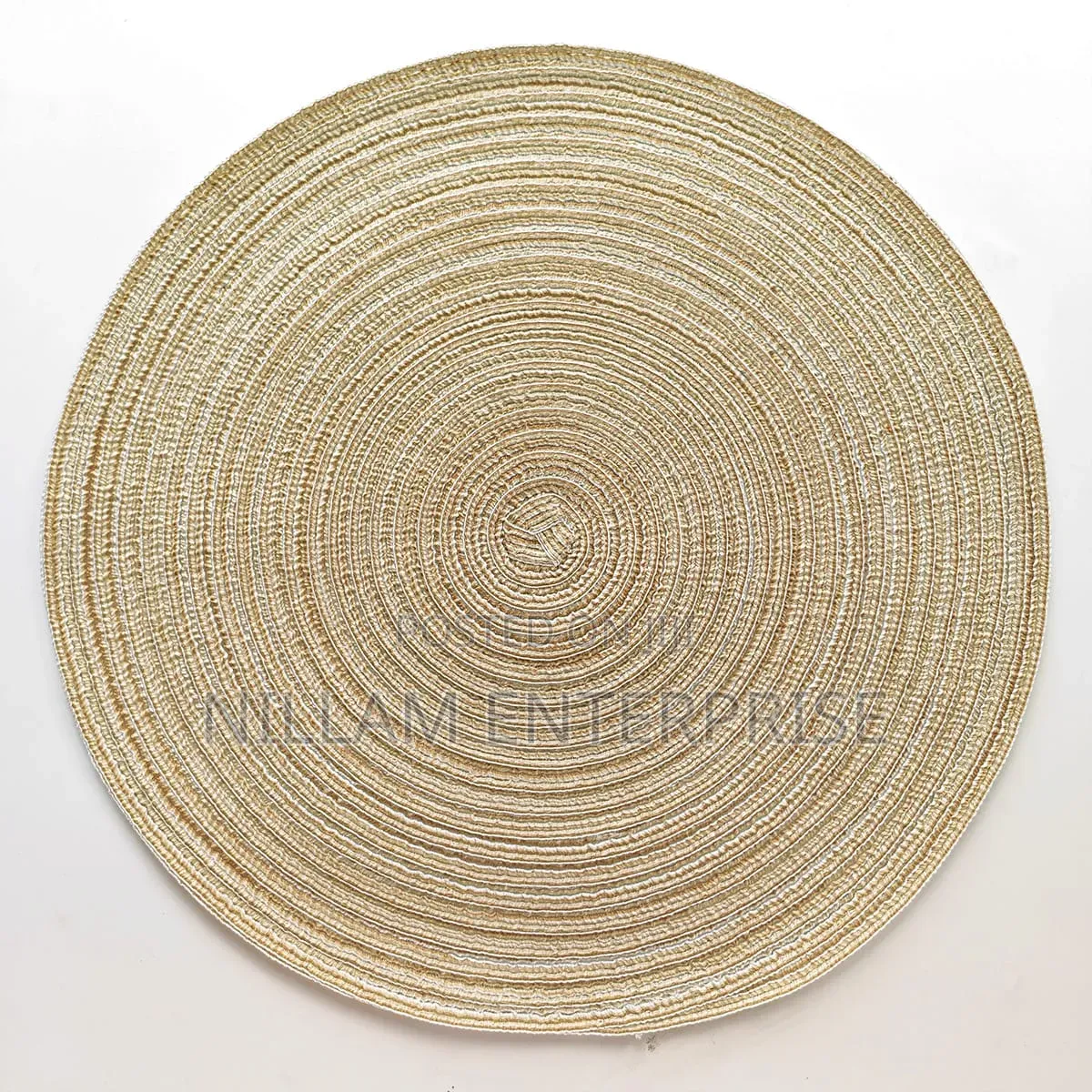 6pcs Elegant Round Woven Placemats