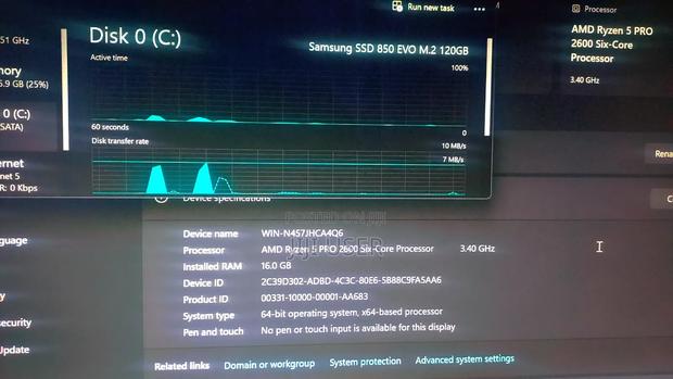 Desktop Computer Gigabyte 16GB AMD Ryzen 5 SSD 128GB - thumbnail 9