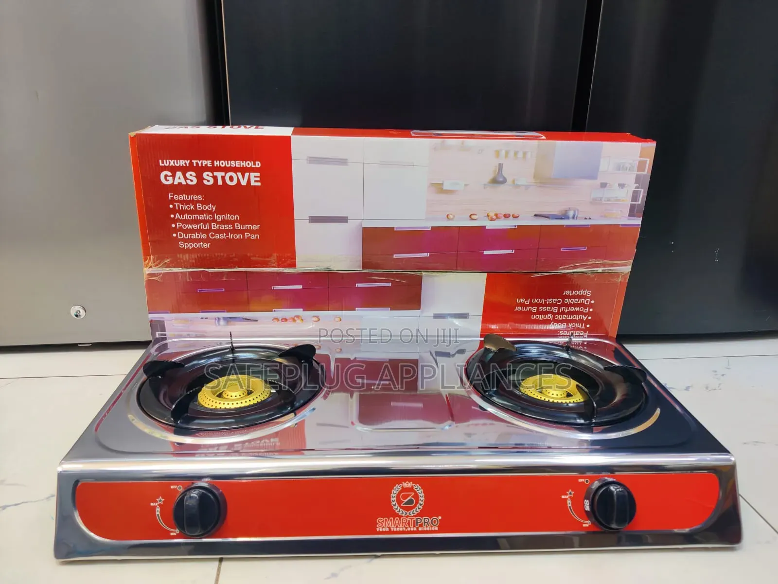 Smartpro 2-Burner Tabletop Steel Gas Stove