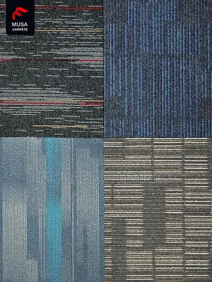 Plain Commercial Carpet Tiles Professional Workspace Upgrade