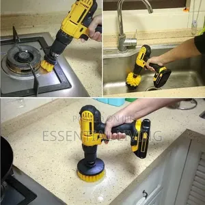 TOTAL Drill Brush Scrubber Set for Deep Cleaning 680W Electric