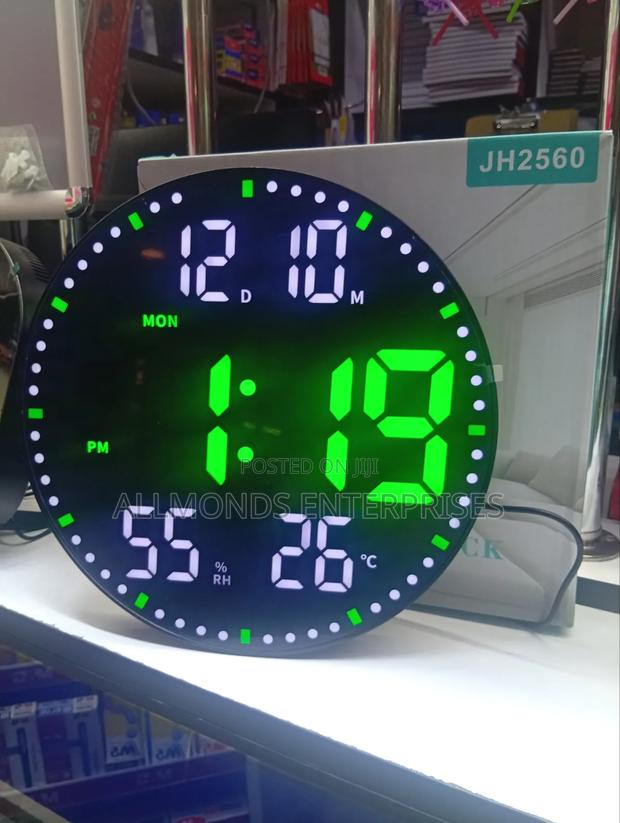 Led Digital Clock JH2560 With Alarm, Temperature, Date, Weekdays