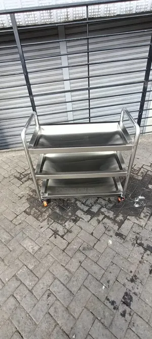 3-Tier Stainless Steel Service/Food Trolley