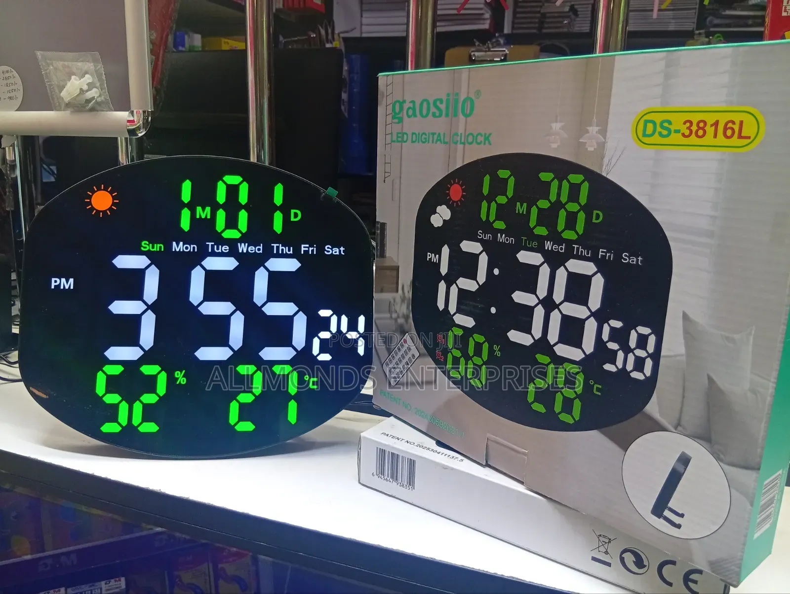 Gaosiio Led Digital Clock Ds-3816l