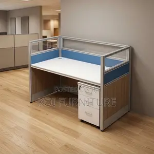 Workstation; One-User Blue Ergonomic Workstations