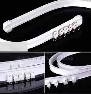 Bay-Window Bendable Curtain Rails