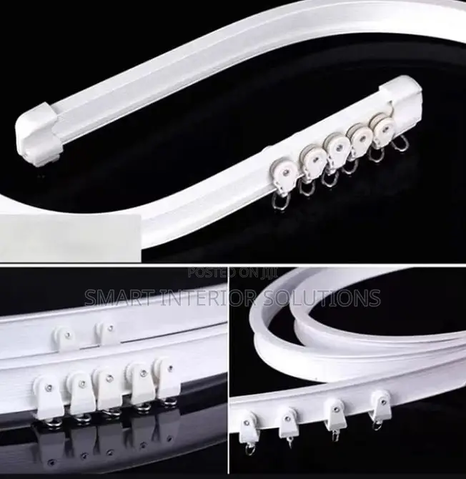 Bay-Window Bendable Curtain Rails