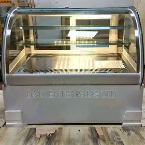 Curved Glass Commercial Cake Display Chiller