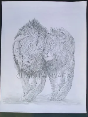 Kindred Kings-Graphite Pencil Drawing