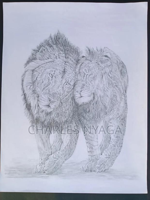 Kindred Kings-Graphite Pencil Drawing