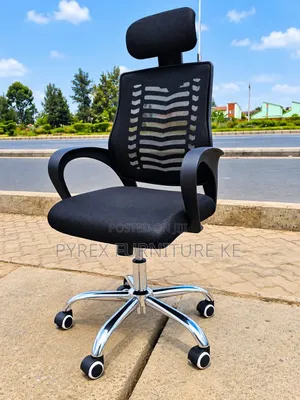 Black Mesh With Headrest