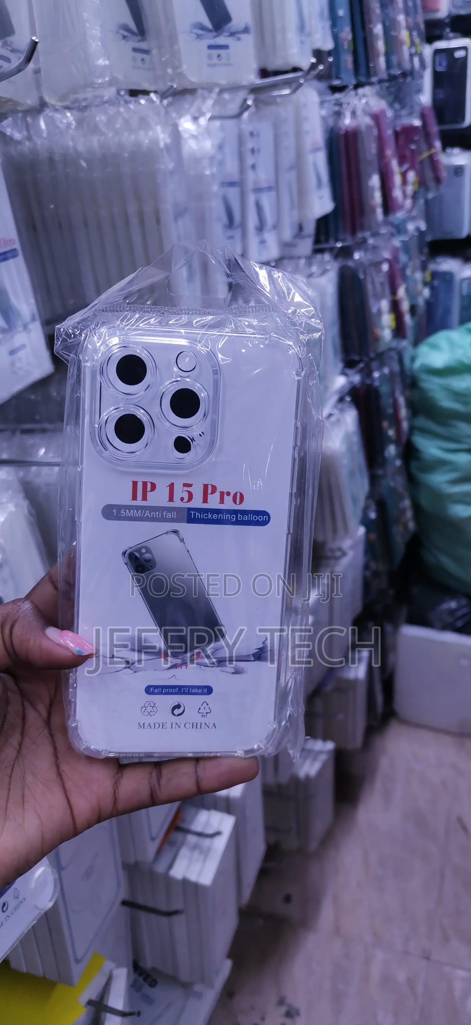 Generic Transparent Soft TPU Shockproof Case for the iPhone 15 Pro