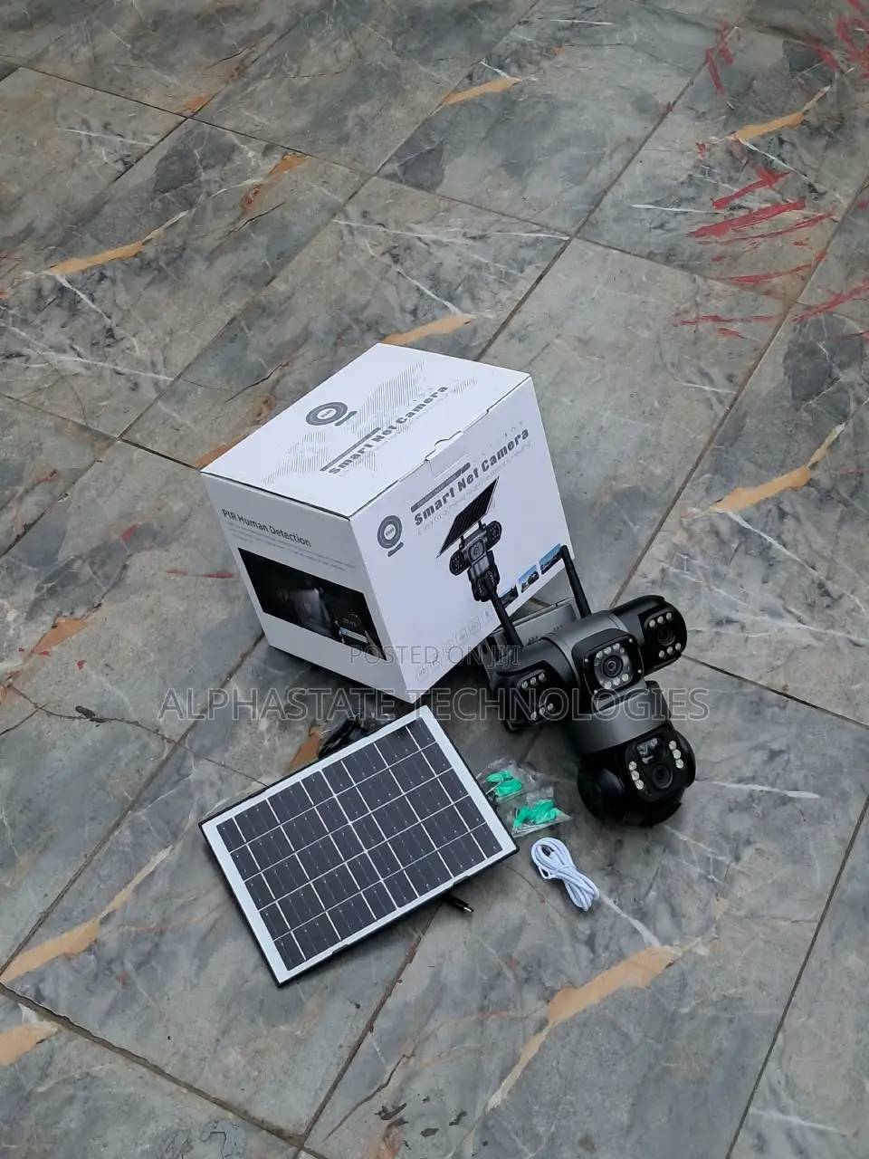 V380 Explore 4G Solar Powered Triple Lens CCTV Camera