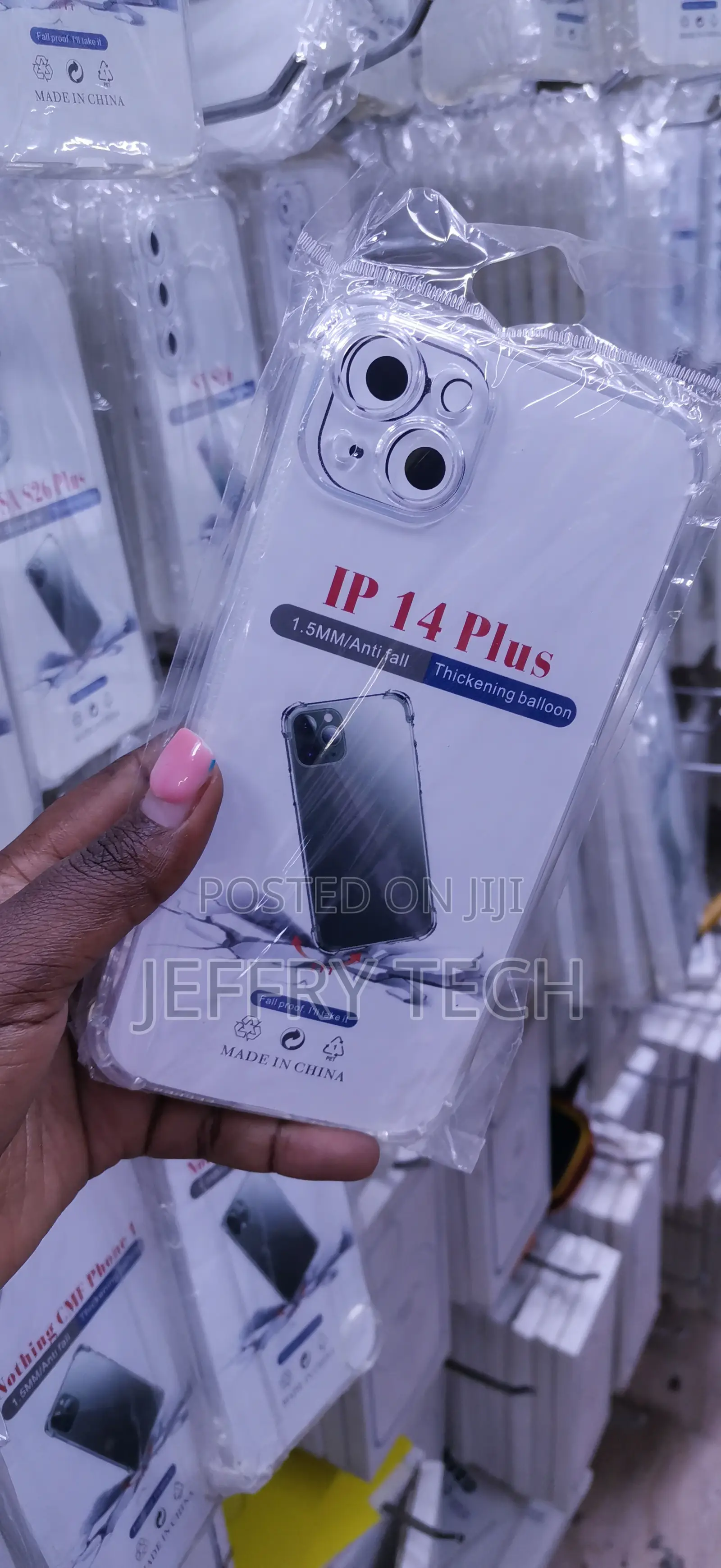 Transparent, Shockproof TPU Soft Case Designed for iPhone 14 Plus