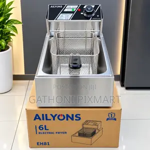 AiLyons 6-Litre Single Electric Deep Fryer for Home and Kitchen Use