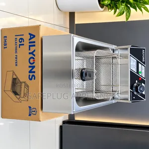 AiLyons 6L Single Basket Deep Fryer for Chips and Chicken