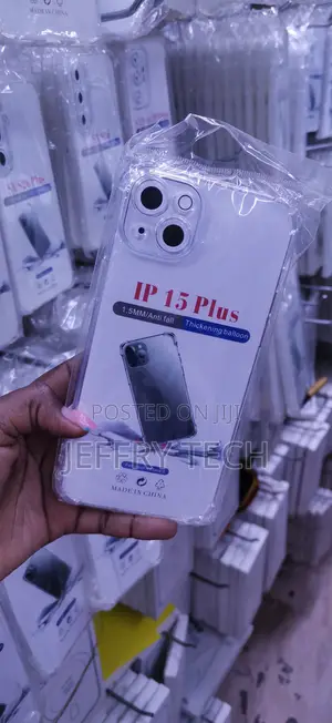 Transparent Air-Cushion Soft Case Designed for Apple iPhone 15 Plus