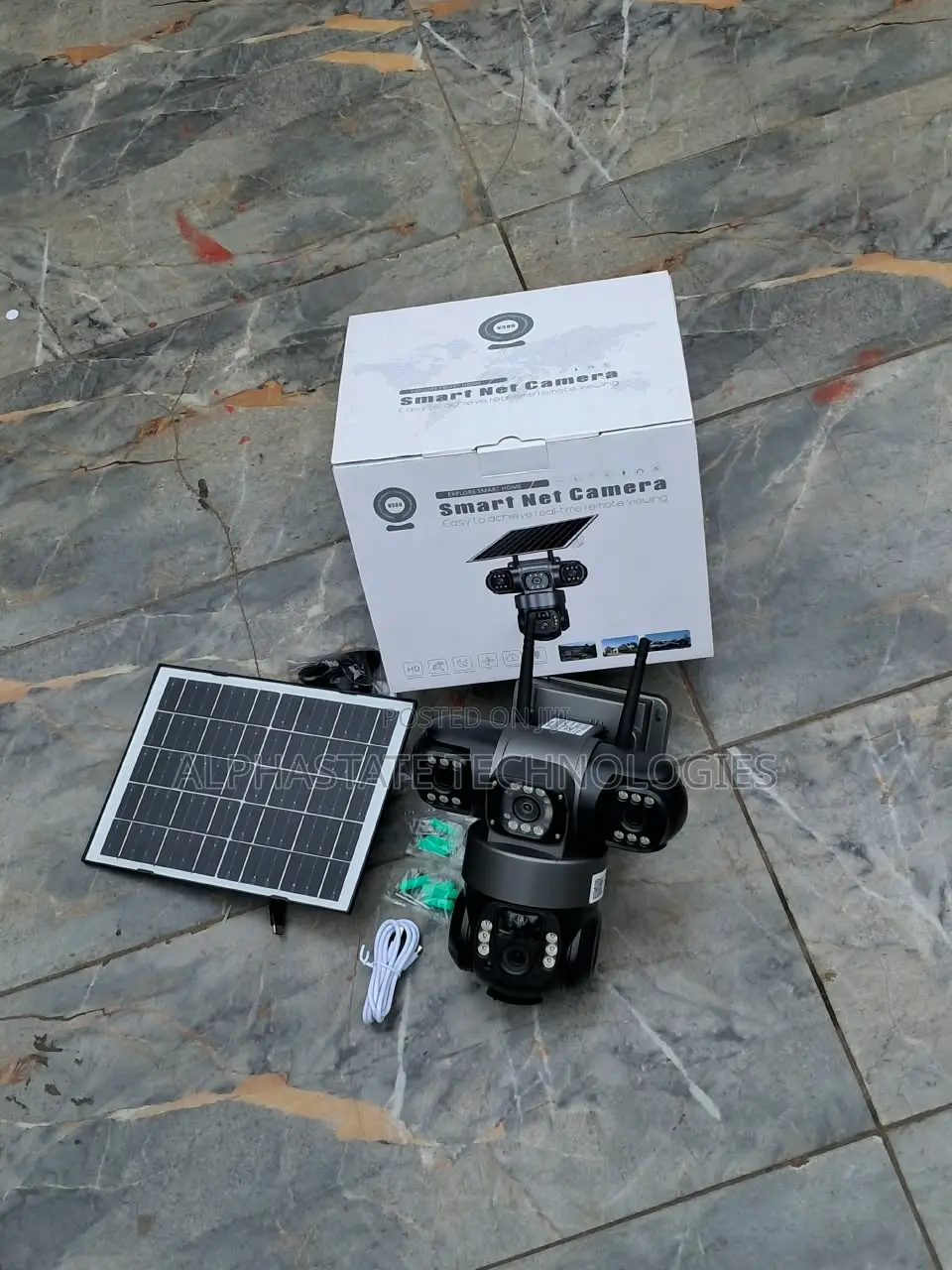 Triple Lens 4G Solar CCTV Camera With Night Vision