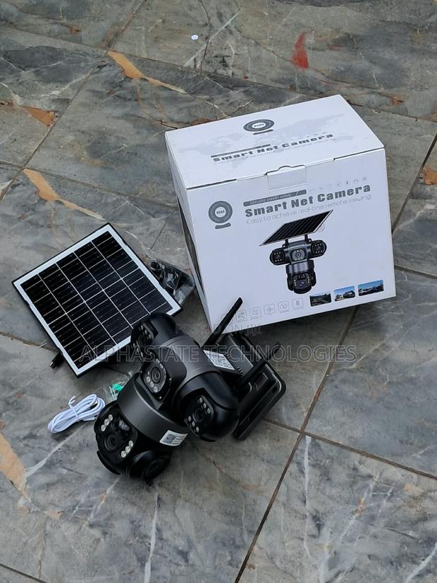 Wireless Triple Lens Solar Security Camera With 4G SIM - main view