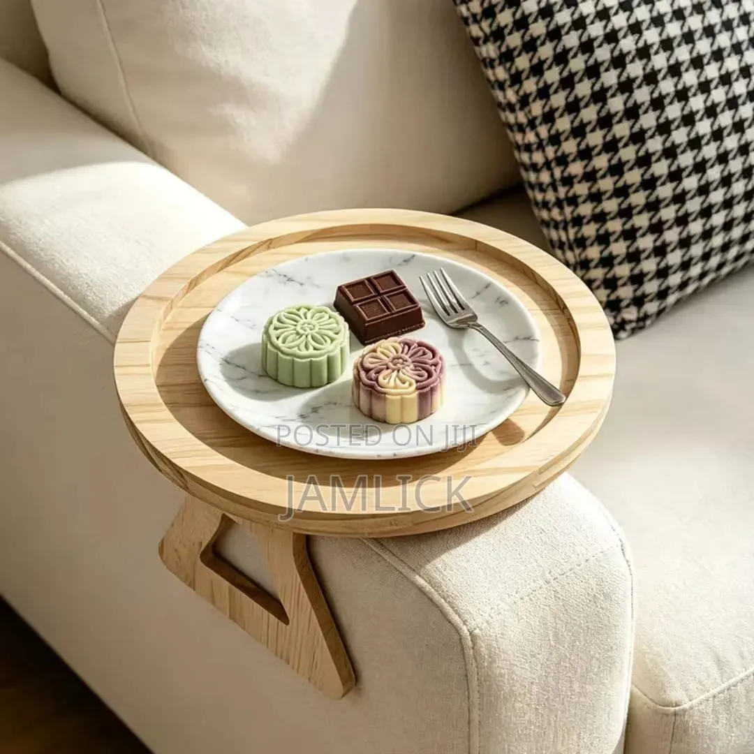 Foldable Bamboo Wood Armrest Tray - EL