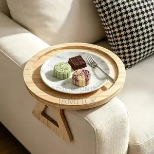 Foldable Bamboo Wood Armrest Tray - EL