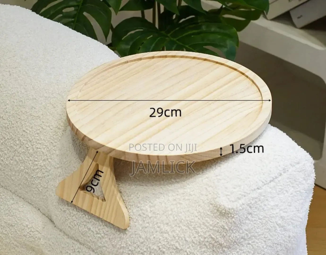 Foldable Bamboo Wood Armrest Tray - EL