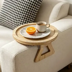 Foldable Bamboo Wood Armrest Tray - EL