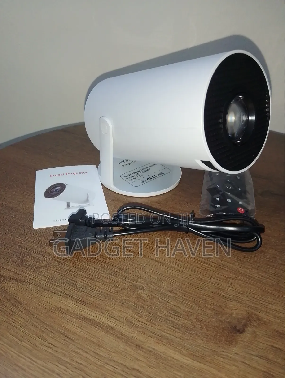 Hy300 Smart Mini Projector With Wi-Fi Connectivity ,Portable Projector