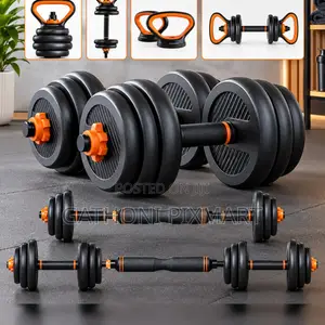50kg 6-in-1 Adjustable Weight Set for Home Gym Workouts