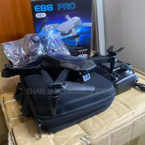 Portable RC E88 Pro Drone With Camera and Screen for Travel