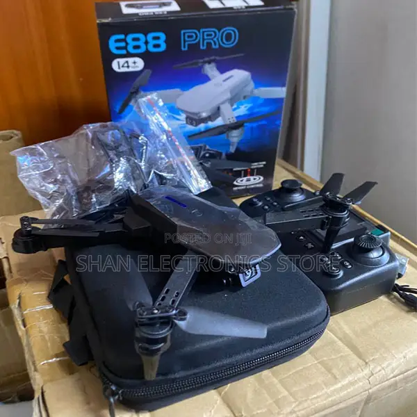 Remote Control E88 Pro Drone With Camera and Display Screen