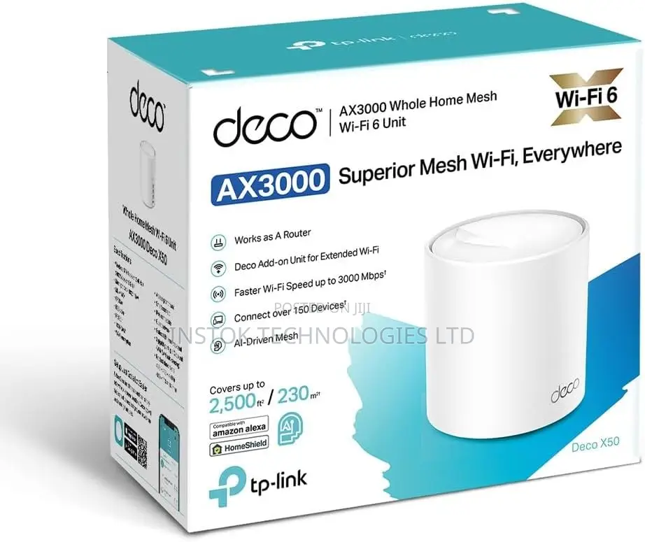 TP-Link Deco X50 AX3000 Whole Home Mesh WiFi 6 System