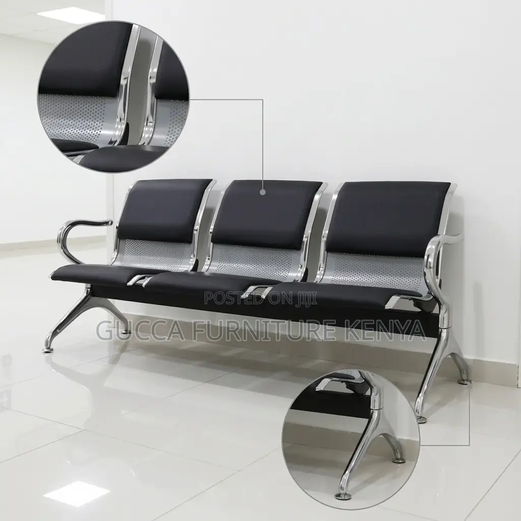 3-Link Semi Padded Office & Hospital Bench