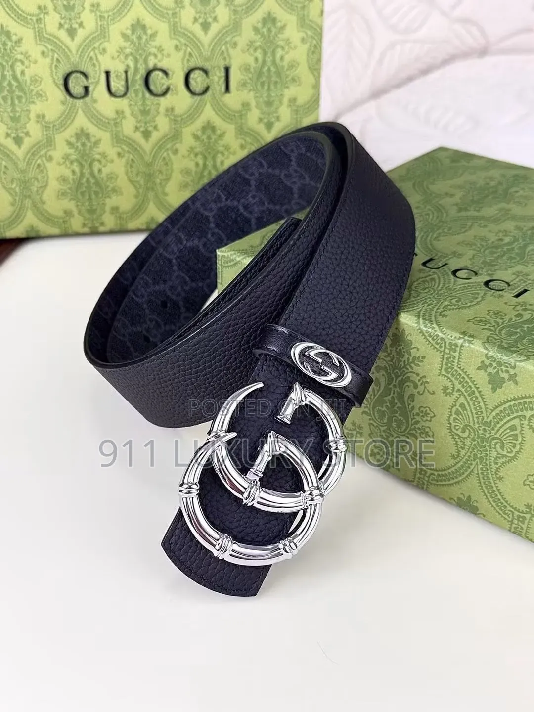 Gucci Bamboo Double G Belt